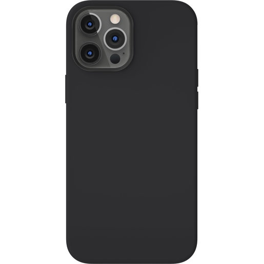 фото Чехол-накладка SwitchEasy MagSkin для iPhone 12 Pro Max (6.7"). Совместим с Apple MagSafe. Цвет: черный