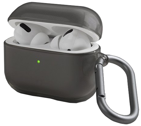 фото Чехол UNIQ GLASE AIRPODS PRO HANG CASE – GLOSSY SMOKE (SMOKE)