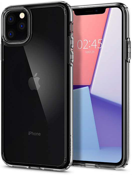 фото Чехол - накладка Spigen Crystal Hybrid, clear - iPhone 11 Pro Max