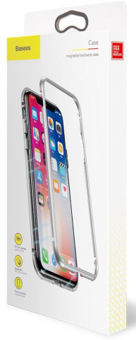 фото Чехол Baseus Magnetite Hardware (WIAPIPH65-CS0S) для iPhone Xs Max (Silver)