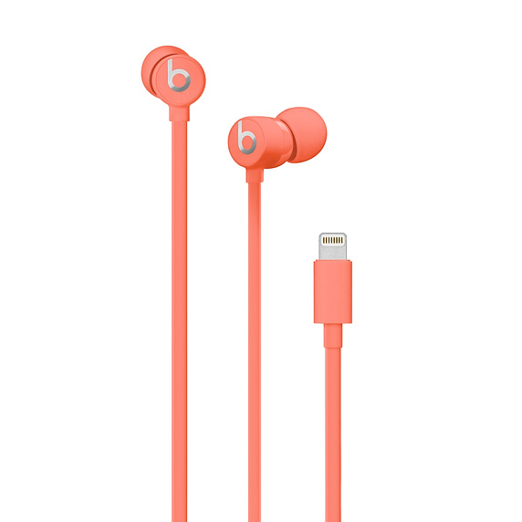 фото Наушники-вкладыши Beats urBeats3 с разъёмом Lightning, цвет Coral «коралловый»
Beats urBeats3 Earphones with Lightning Connector - Coral