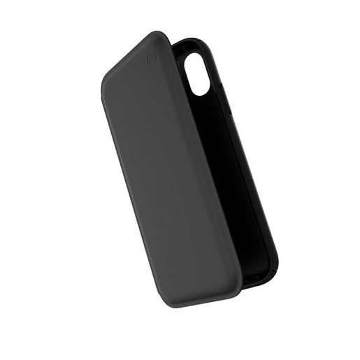 фото Чехол-книжка Speck Presidio Folio Leather для iPhone XR. Материал пластик, полиуретан. Цвет черный