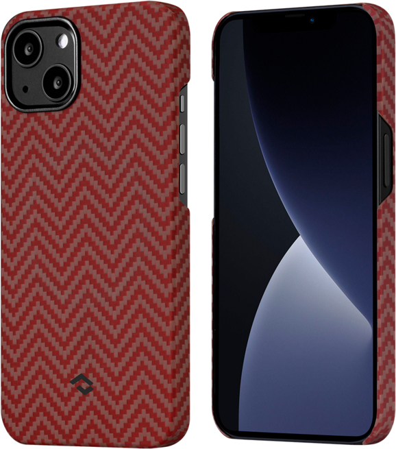 фото Чехол Pitaka MagEZ 2 (KI1307M) для iPhone 13 (Red/Orange)