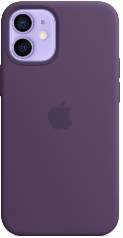 фото Силиконовый чехол MagSafe для IPhone 12 mini цвета аметист