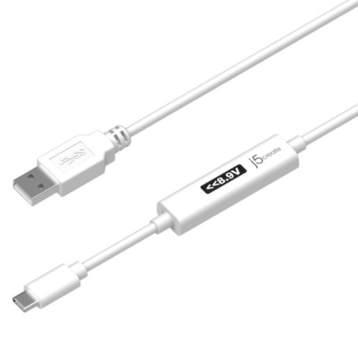 фото Кабель j5create USB Type-A 2.0 на USB-C с измерителем мощности заряда