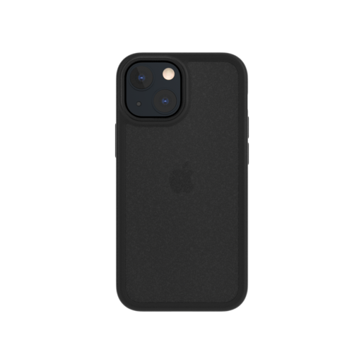 фото Чехол-накладка SwitchEasy Aero+ на заднюю сторону iPhone 13 mini (5.4"). Материал изделия: 70% поликарбонат, 30% ТПУ. Размер изделия: 137*71*11 мм. Цвет: прозрачный черный