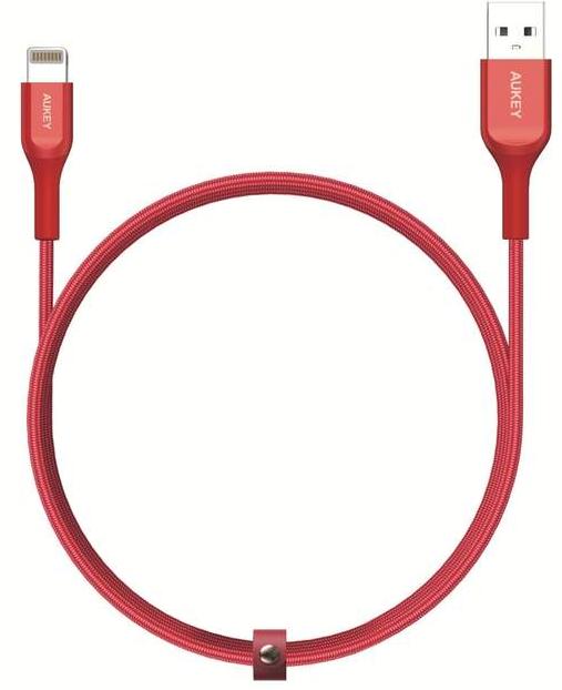 фото Кабель Aukey Kevlar (CB-AKL2-R) USB-A/Lightning 2m (Red)