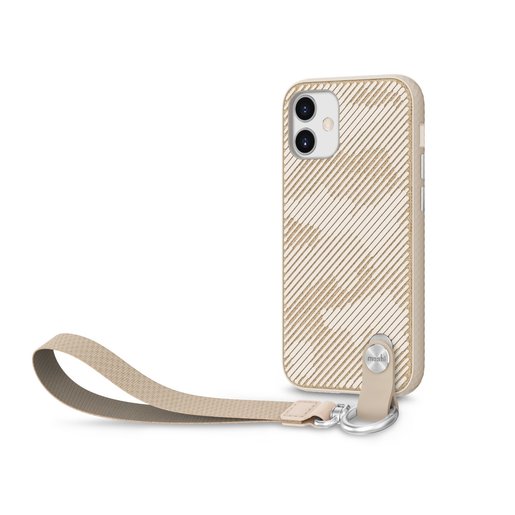 фото Чехол Moshi Altra с ремешком на запястье для iPhone 12 Mini. Совместим с магнитной системой крепления Moshi SnapTo. Цвет: бежевый