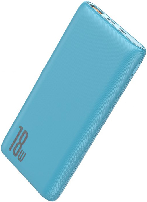 фото Аккумулятор внешний  BASEUS 10000mAh 18W PD+QC Quick Charge Portable Power Bank - Blue