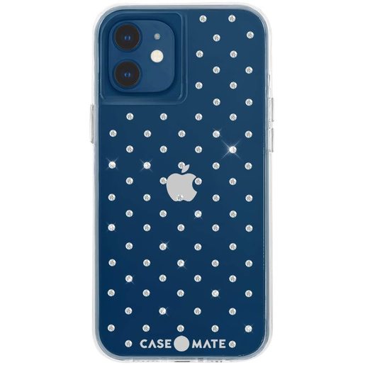 фото Чехол-накладка Case-Mate Sheer Gems для iPhone 12 mini, покрытый антимикробным материалом Micropel. Цвет: прозрачный.