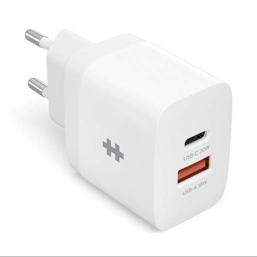 фото Зарядное устройство для мобильных устройств Hyper HyperJuice 20W USB-C. Цвет белый