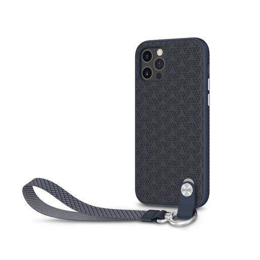 фото Чехол Moshi Altra с ремешком на запястье для iPhone 12/12 Pro. Цвет: синий