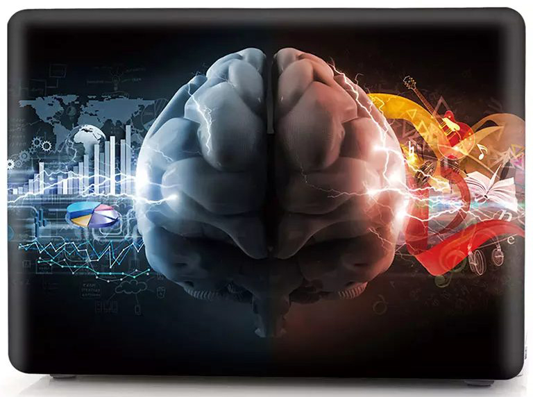 фото Чехол накладка пластиковая i-Blason для Macbook Air 13 Shine left and right brain