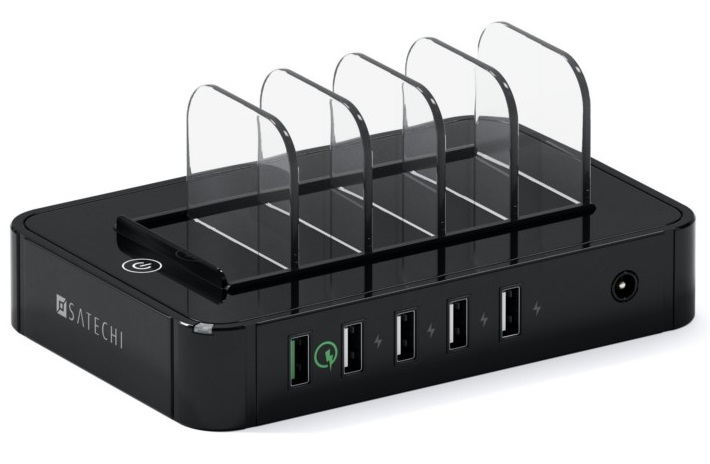 фото Док-станция Satechi 5-Port USB Charging Station Qualcomm B0170L322E (Black)