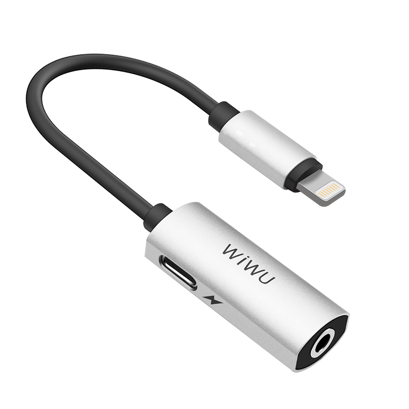 фото Переходник для наушников Lightning Audio Adapter LT01 (3,5)  silver