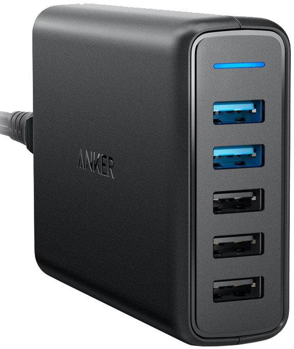 фото Сетевое зарядное устройство Anker PowerPort 5 A2054L11 (Black)