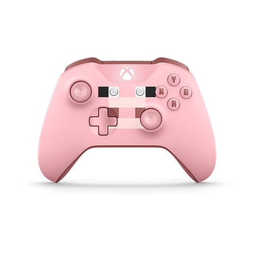 фото Беспроводной геймпад для Xbox One с разъемом 3,5 мм и Bluetooth цвет MINECRAFT PIG