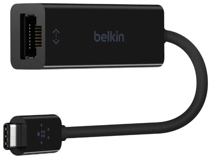 фото Переходник Belkin USB-C to Gigabit Ethernet Adapter F2CU040btBLK