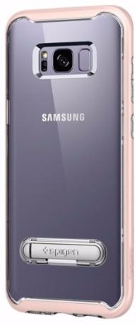 фото Чехол Spigen для Galaxy S8 Crystal Hybrid, розовый (565CS21435)