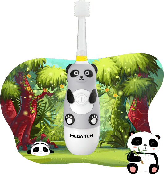 фото Зубная щетка «Панда» Megaten Kids Sonic