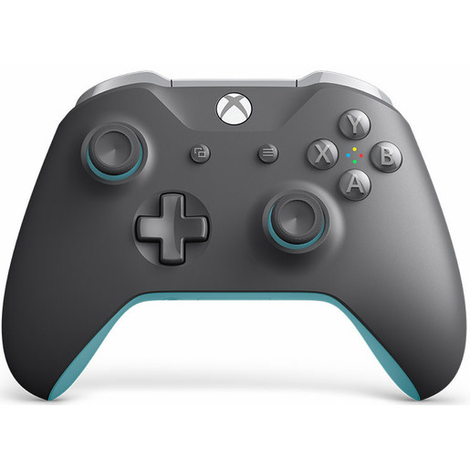 фото Беспроводной геймпад для Xbox One цвета GREY BLUE с разъемом 3,5 мм и Bluetooth