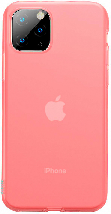 фото Чехол Baseus Jelly Liquid Silica Gel Protective Case For iPhone 11 Pro Max（2019）Transparent Red