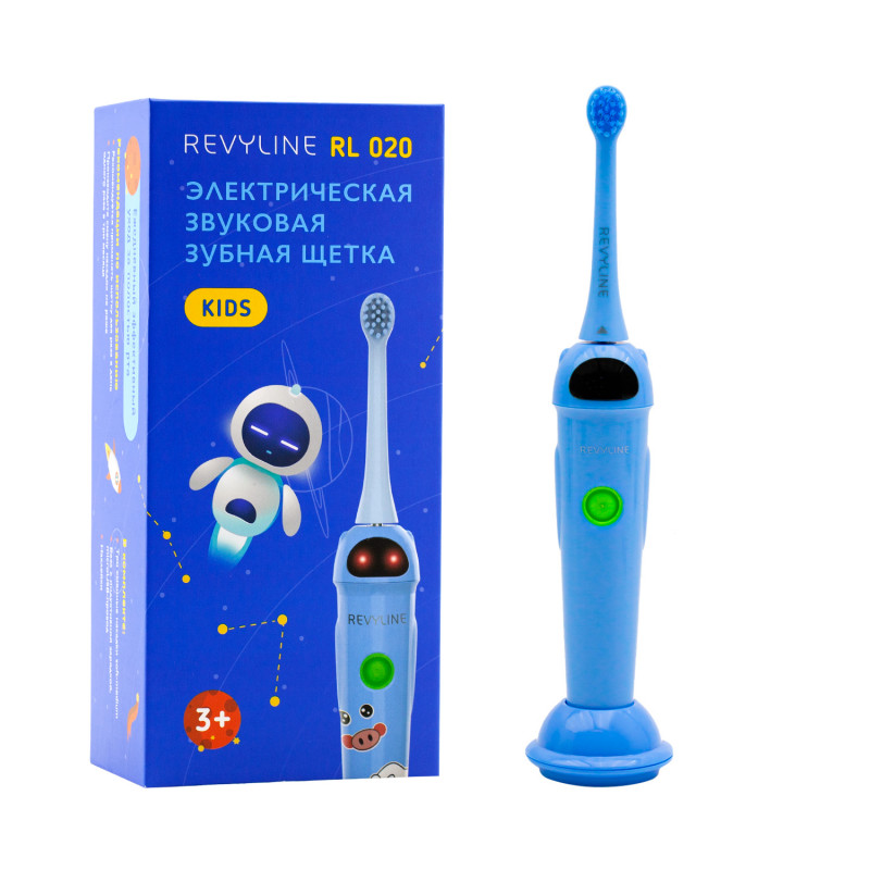 фото Revyline. Детская электрическая зубная щетка RL020, цвет синий