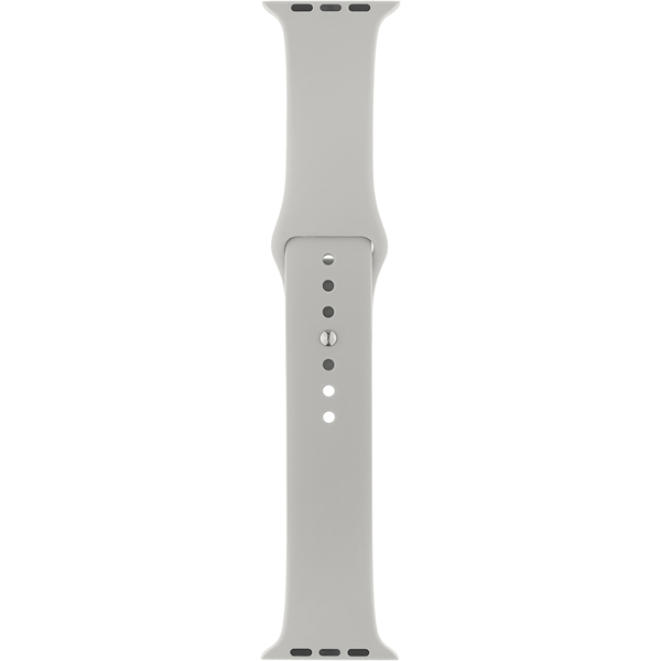 фото Ремешок SPORT для Apple Watch 38mm&40mm, силикон, светло-серый
