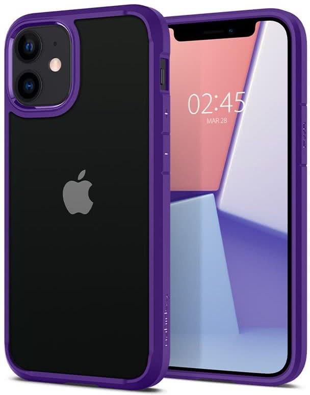 фото Чехол-накладка Spigen Crystal Hybrid (ACS01544) для iPhone 12 mini (Purple)