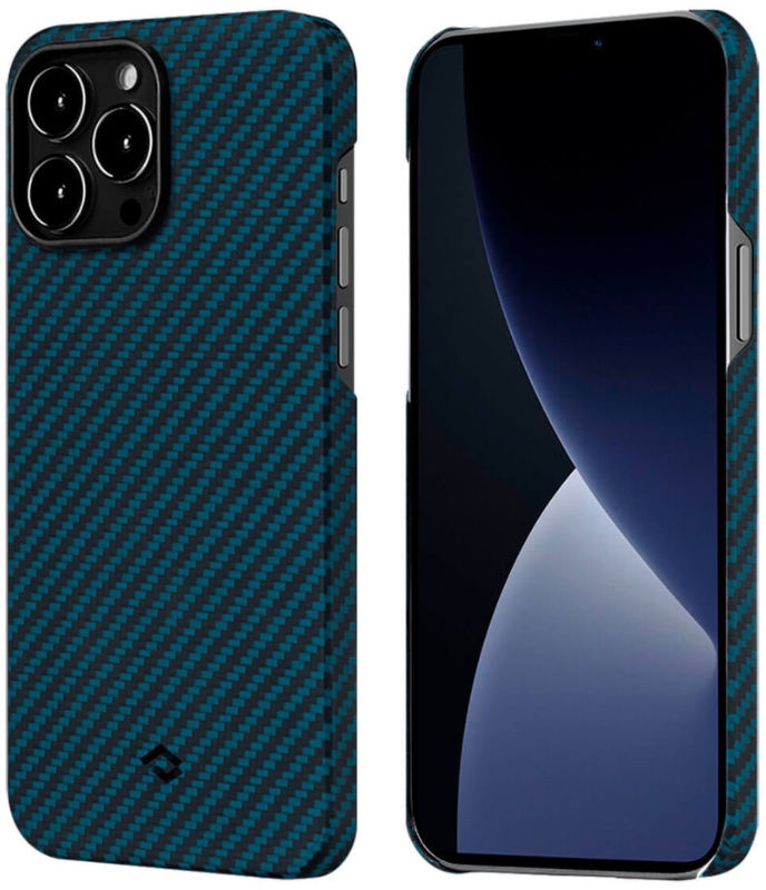 фото Чехол Pitaka MagEZ 2 (KI1308P) для iPhone 13 Pro (Black/Blue)