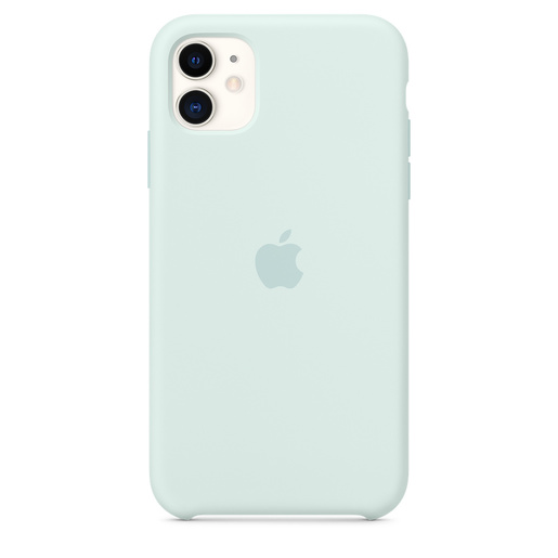 фото Силиконовый чехол для iPhone 11 цвета морская пена