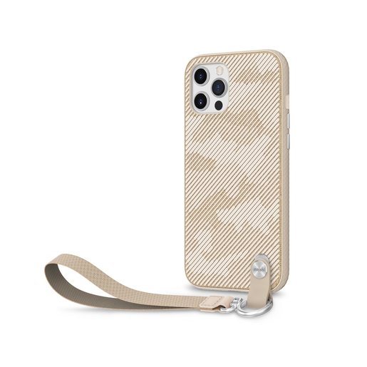 фото Чехол Moshi Altra с ремешком на запястье для iPhone 12 Pro Max. Цвет бежевый