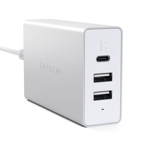 фото Подставка док-станция Satechi Aluminum Desktop Charging Stand для iPhone с Lightning разъемом. Кабель в комплект не входит. Материал алюминий. Цвет серебряный.
Satechi Aluminum Desktop Charging Stand for iPhone