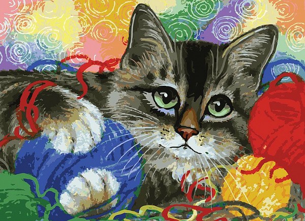 фото Белоснежка: Котик с клубочками