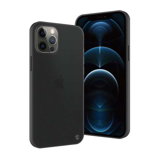фото Чехол SwitchEasy 0.35 для iPhone 12 & 12 Pro (6.1"). Цвет: прозрачный черный.