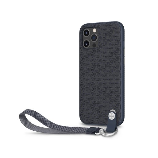 фото Чехол Moshi Altra с ремешком на запястье для iPhone 12 Pro Max. Поддерживает беспроводную зарядку и аксессуары магнитной системы SnapTo. Цвет синий
