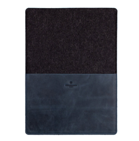фото Кожаный чехол Stoneguard 541 для MacBook Pro 13 2016/ Air 13 2018 (Ocean/Coal)