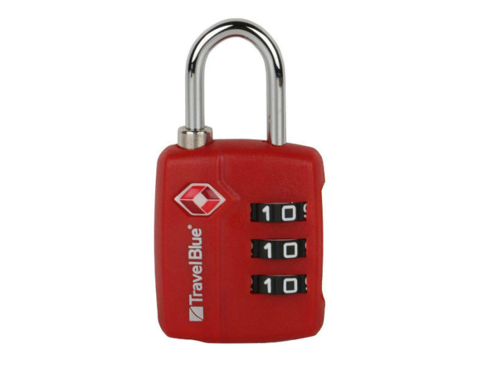 фото Кодовый навесной замок для багажа Travel Blue TSA Combination Lock (036), цвет красный