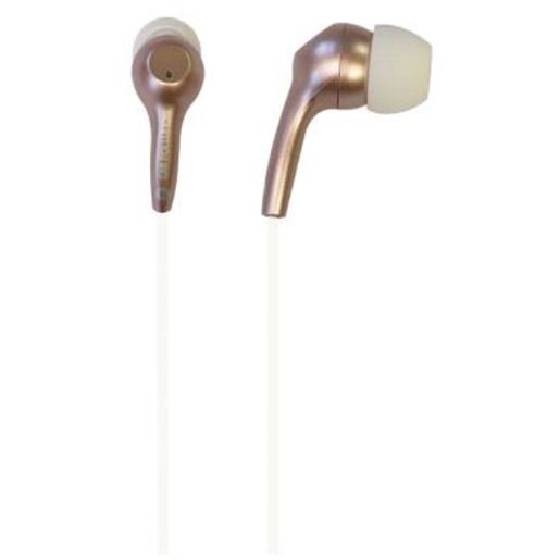 фото Проводные наушники iFrogz Audio Ear Pollution Bolt Plus. Цвет розовое золото.