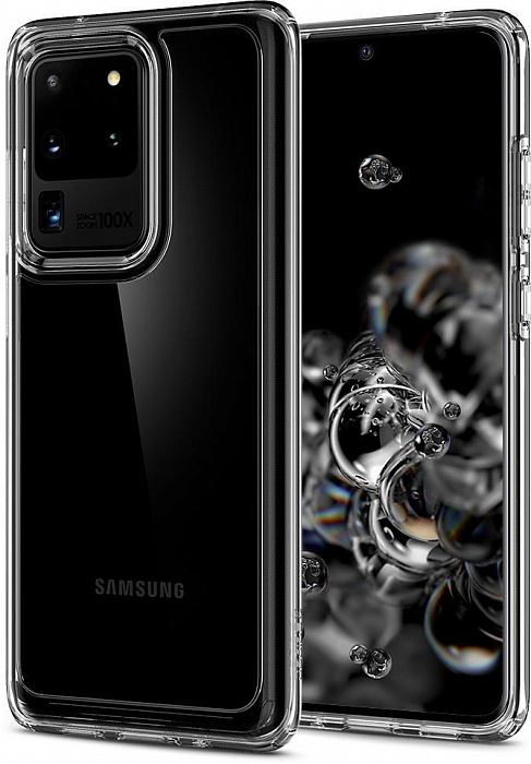 фото Чехол Spigen Ultra Hybrid, clear - Galaxy S20 Ultra