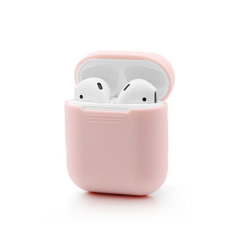 фото Силиконовый чехол для AirPods розовый