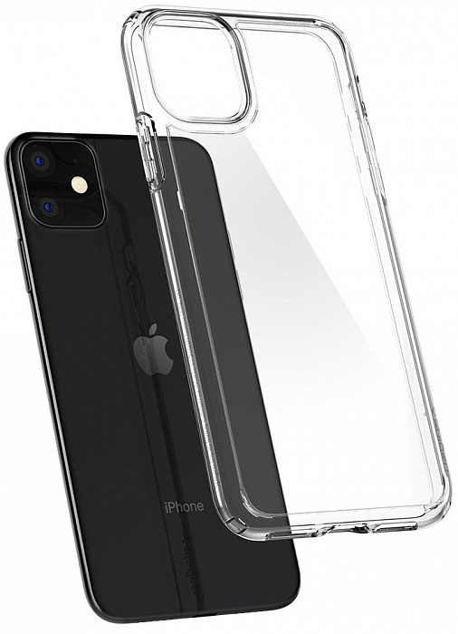 фото Чехол Spigen Crystal Hybrid, clear - iPhone 11