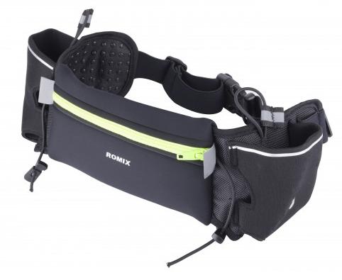 фото Спортивный чехол на пояс Romix RH09 Black + Green Zipper
