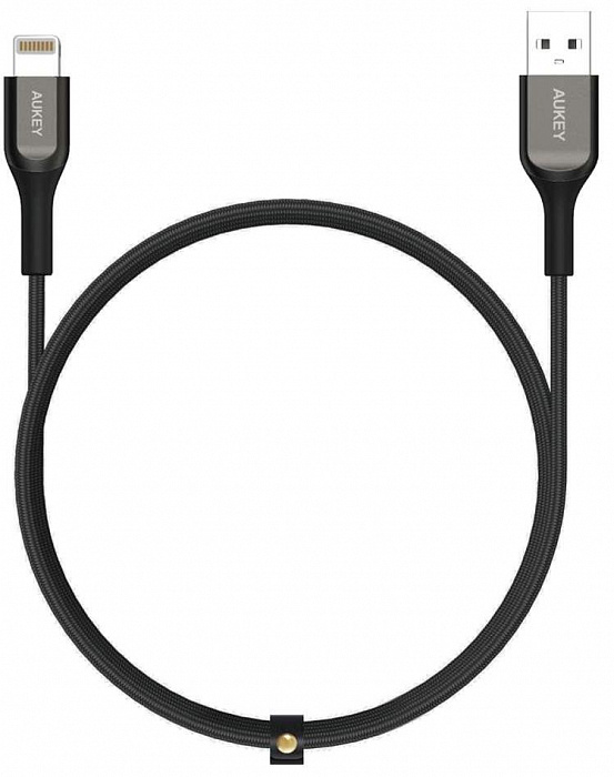 фото Кабель AUKEY KEVLAR CABLE USB  to Lightning L=1.2M Black