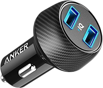 фото Автомобильное зарядное устройство Anker Powerdrive 2 Elite 4.8 Ампер. Черный