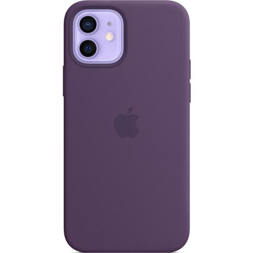 фото Силиконовый чехол MagSafe для IPhone 12/12 Pro цвета аметист