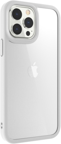 фото Чехол-накладка SwitchEasy Aero+ на заднюю сторону iPhone 13 Pro Max (6.7"). Материал изделия: 70% поликарбонат, 30% ТПУ. Размер изделия: 167*85*13 мм. Цвет: прозрачный белый