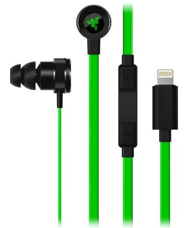 фото Наушники Razer Hammerhead Lightning (RZ04-02090100-R3G1) для iOS (Black/Green)