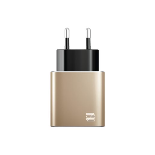 фото Сетевое зарядное устройство LENZZA Piazza Metallic Wall Charger. Два порта USB 5В, 2,1А. Цвет золотой.
Lenzza Piazza Metallic Wall Charger, MFi - Gold