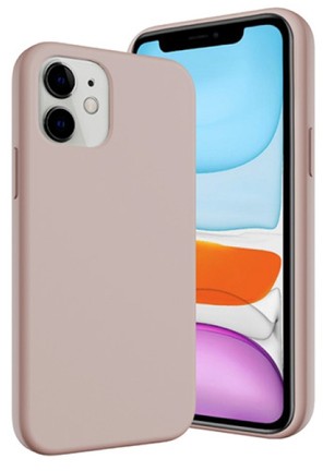 фото Чехол-накладка SwitchEasy MagSkin для iPhone 12 mini (5.4"). Совместим с Apple MagSafe. Материал: силикон. Цвет: розовый